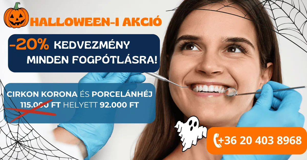 Halloween fogpótlás akció